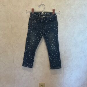 Cat & Jack Blue Denim Jeans with Subtle Heart Detail